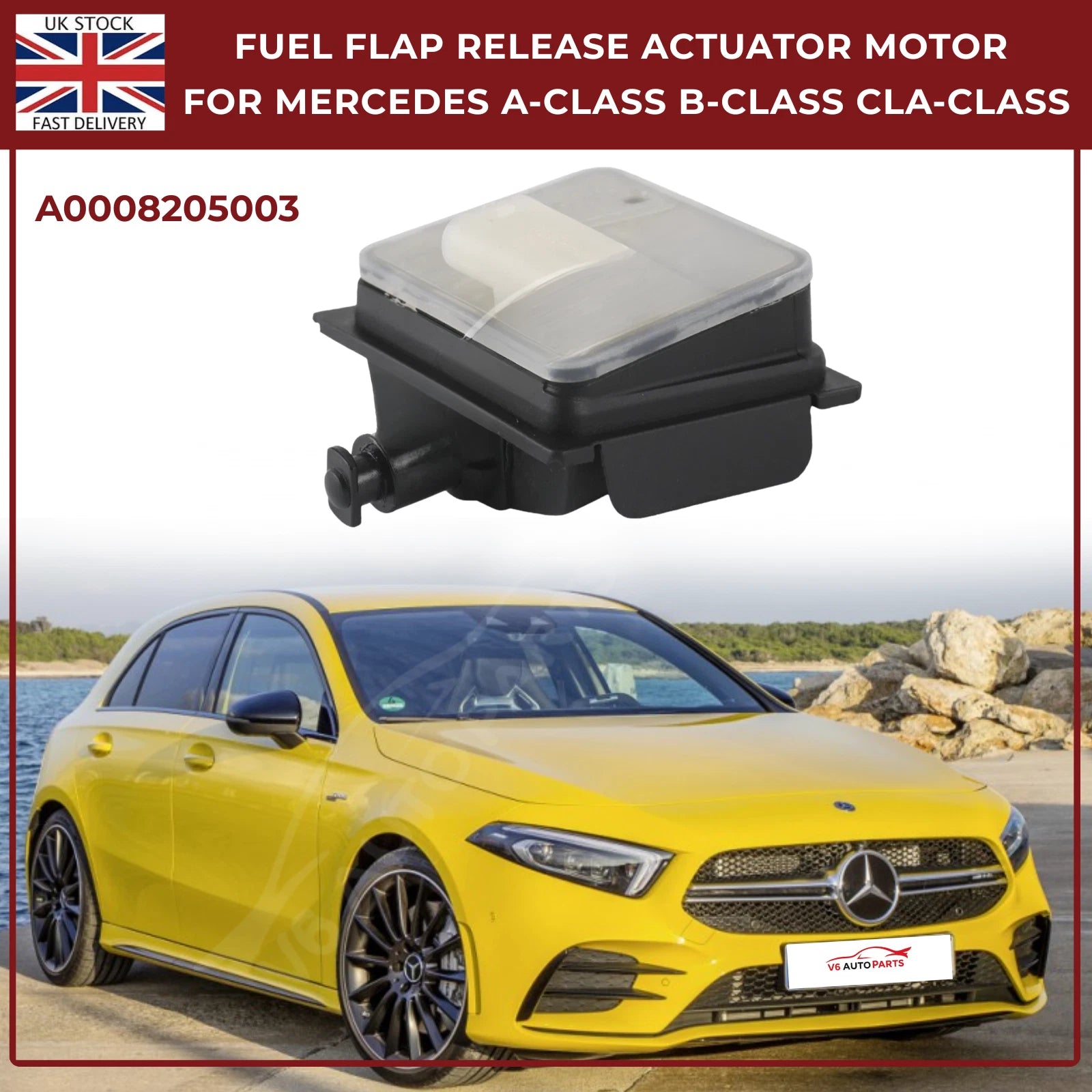 Mercedes Fuel Flap Actuator Motor – W177 W247 CLA (2018–2022 Petrol/Diesel) | OEM Ref A0008205003