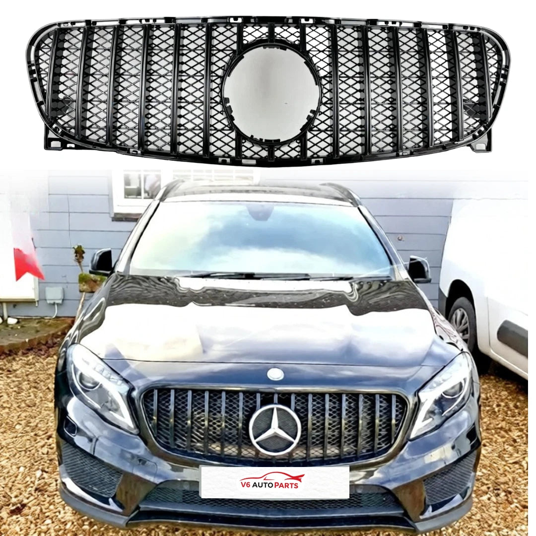 For Mercedes‑Benz GLA‑Class W156 (2013–2016) GT Panamericana Front Radiator Grille – Fits GLA45 AMG