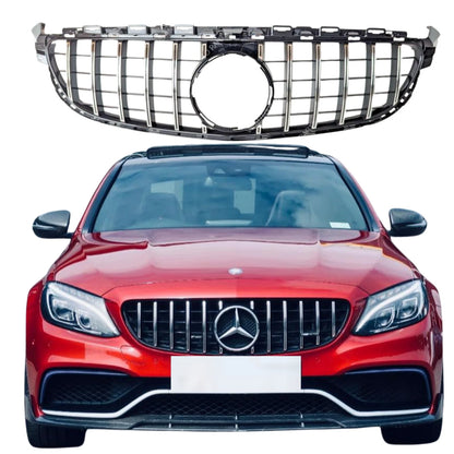 Mercedes-Benz C-Class A205 Convertible Front Grille | AMG C63S 2015–2018 Panamericana Style