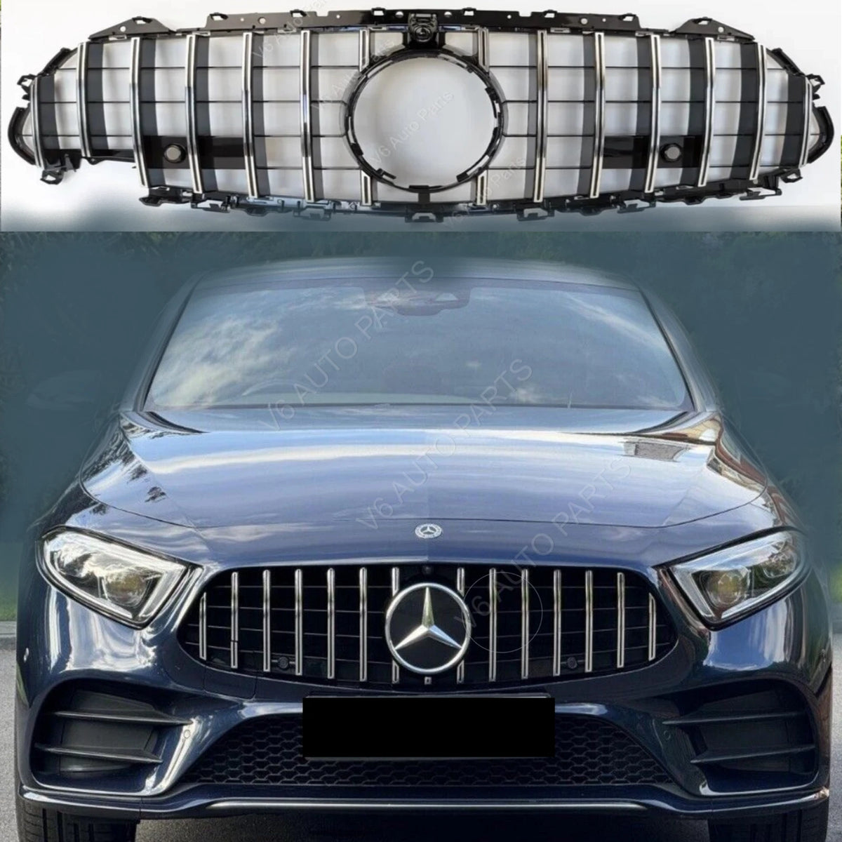 Kühlergrill vorne für 2018–2020 Mercedes-Benz CLS-Klasse C257 Panamericana AMG 