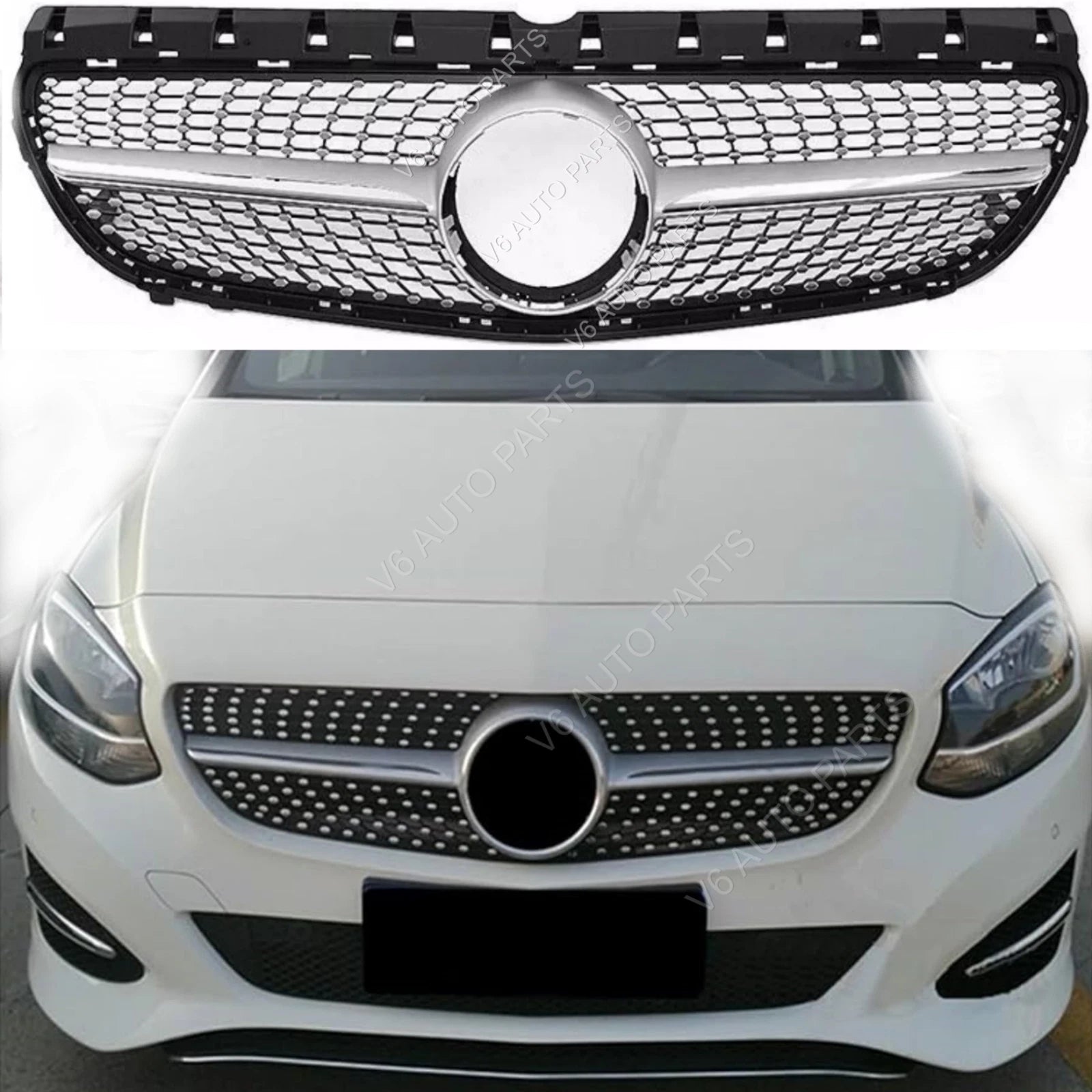 Mercedes‑Benz B‑Class W246 AMG Style Front Bumper Grille (2015–2018) | Fits B250, B300, B180 CDI