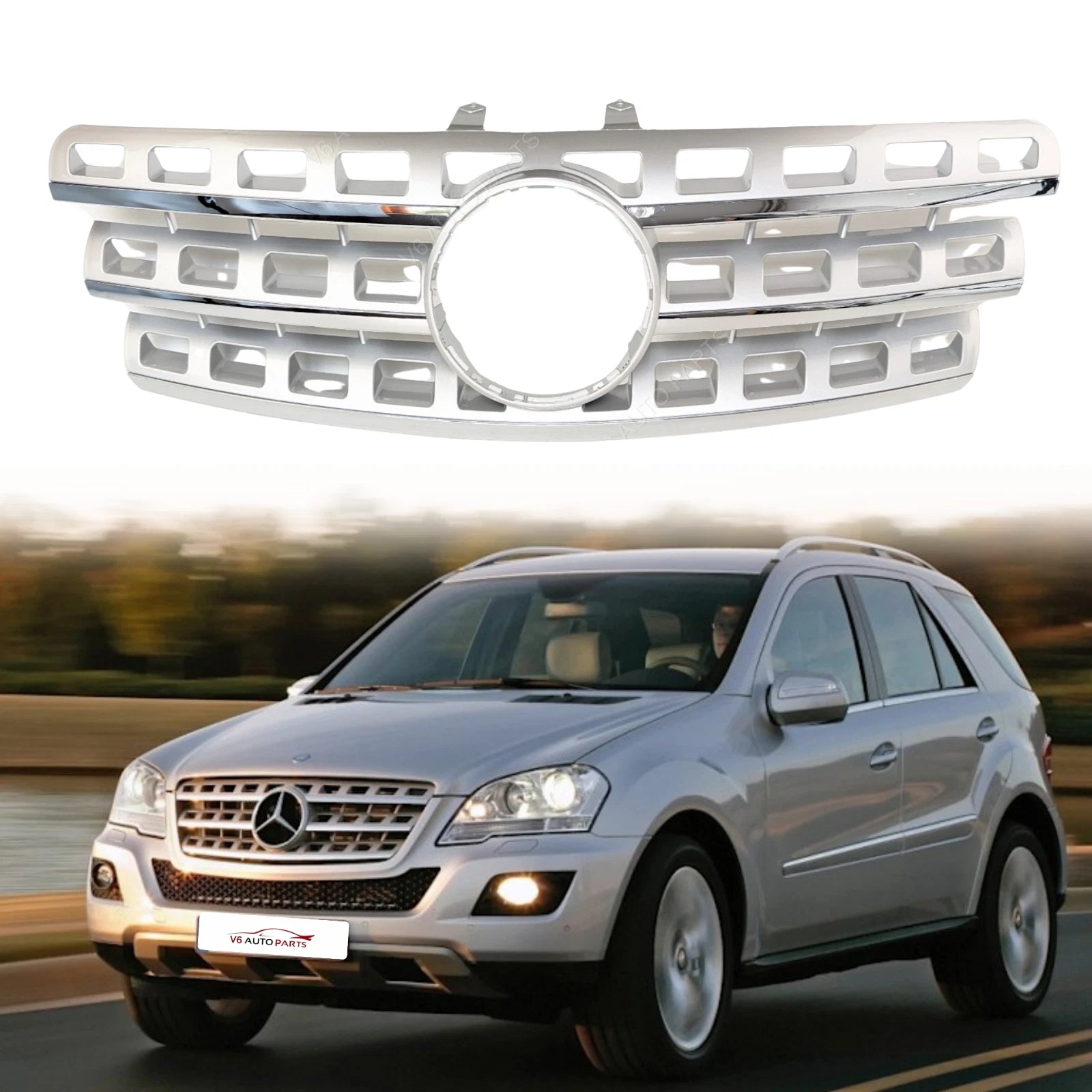 Frontstoßstangen-Maskengitter für Mercedes 2009-2012 BENZ M-Klasse W164 ML350 63 250