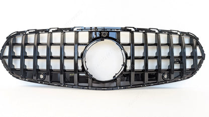For Mercedes-Benz C-Class W206 (2020–2023) Front Radiator Grille – Gloss Black Panamericana GT Style | Fits C200, C400 Standard Models