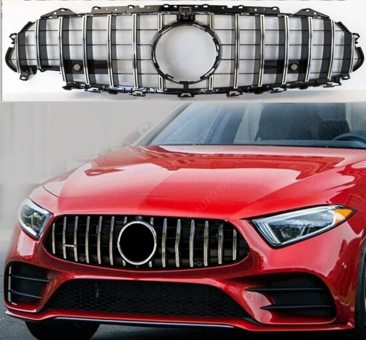 Kühlergrill vorne für 2018–2020 Mercedes-Benz CLS-Klasse C257 Panamericana AMG 