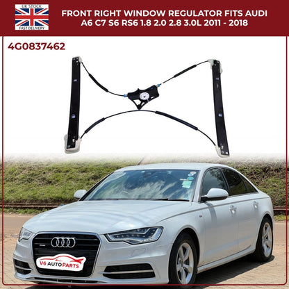 Front Right Electric Window Regulator – Audi A6 C7 / S6 / RS6 (2011–2018) – Fits 1.8L, 2.0L, 2.8L, 3.0L Engines