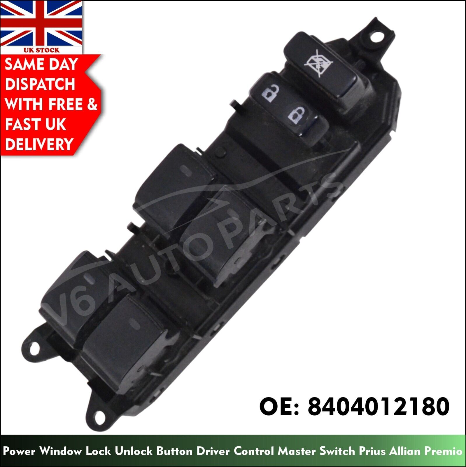 Power Window Driver Main Control Switch 20 Pin Prius Auris COROLLA AXIO FIELDER