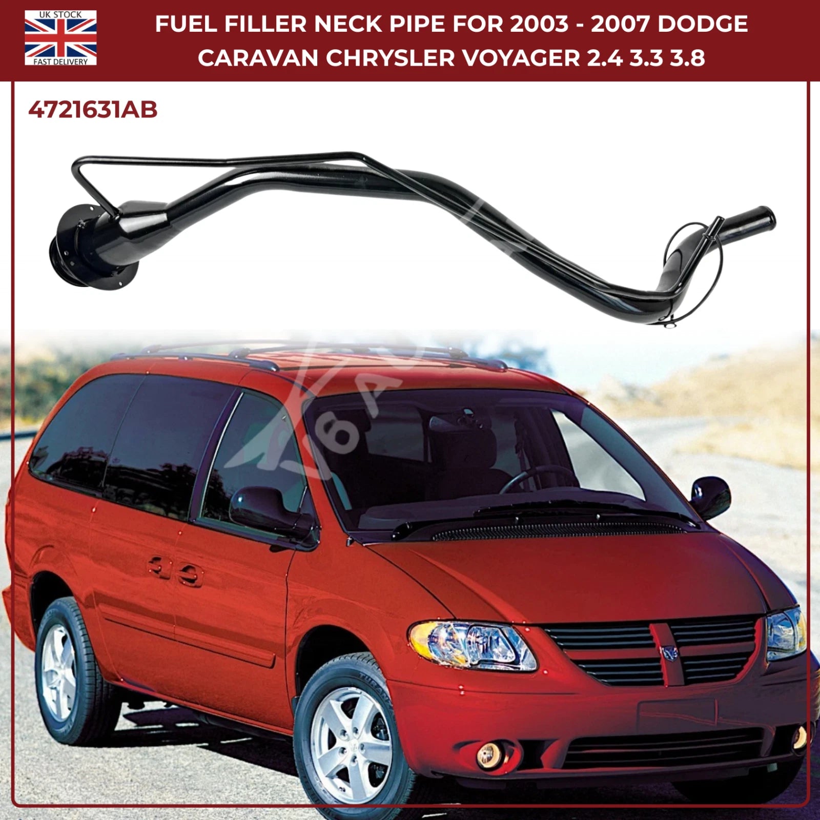 Fuel Filler Neck Pipe – Dodge Caravan & Chrysler Voyager (2003–2007) | OEM Ref 4721631AB