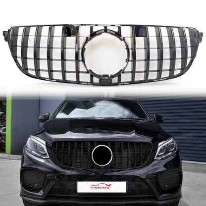 Front Radiator Grille Glossy Black – Mercedes-Benz GLE-Class C292 GLE500 Facelift GT-R 2015–2018