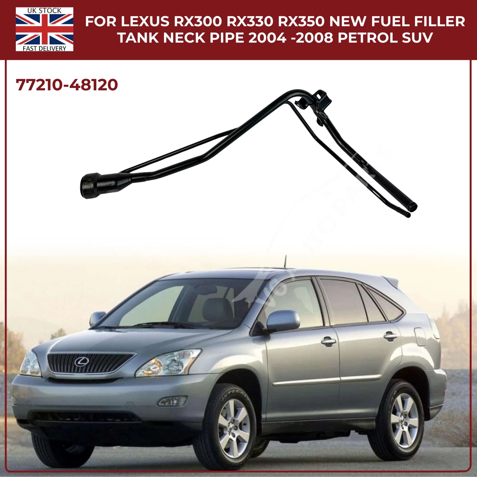 Lexus RX300 RX330 RX350 Fuel Filler Neck Pipe | Petrol SUV 2004–2008 | OEM Replacement