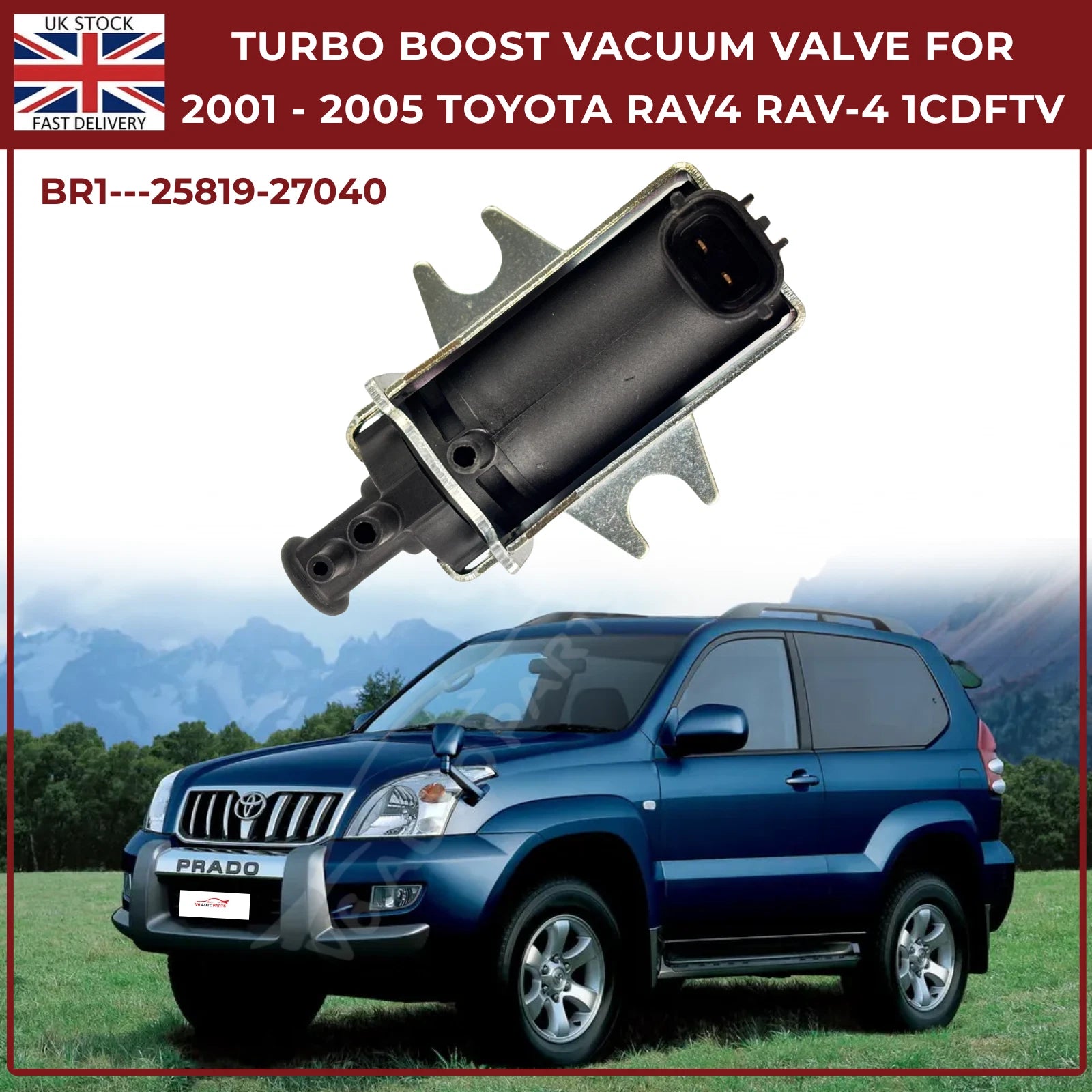 Toyota Rav4 2001 - 2005 Diesel Turbo Boost Vacuum Pressure Solenoid Sensor Valve