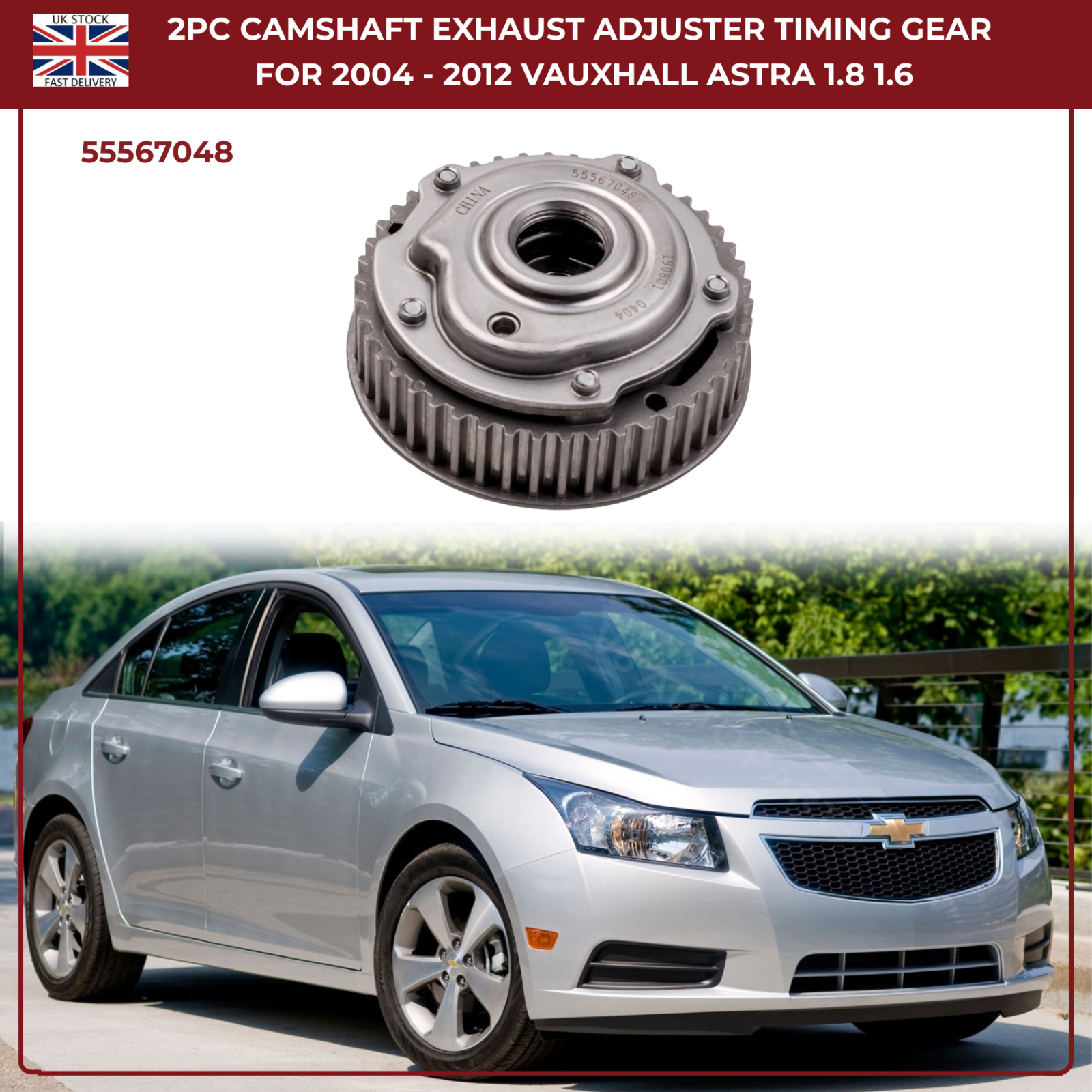 1 x Camshaft Exhaust Adjuster Timing Gear For  Vauxhall Insignia MK1 2008 - 2017