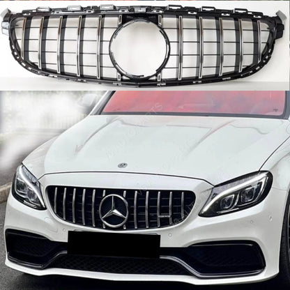 Mercedes-Benz C-Class A205 Convertible Front Grille | AMG C63S 2015–2018 Panamericana Style