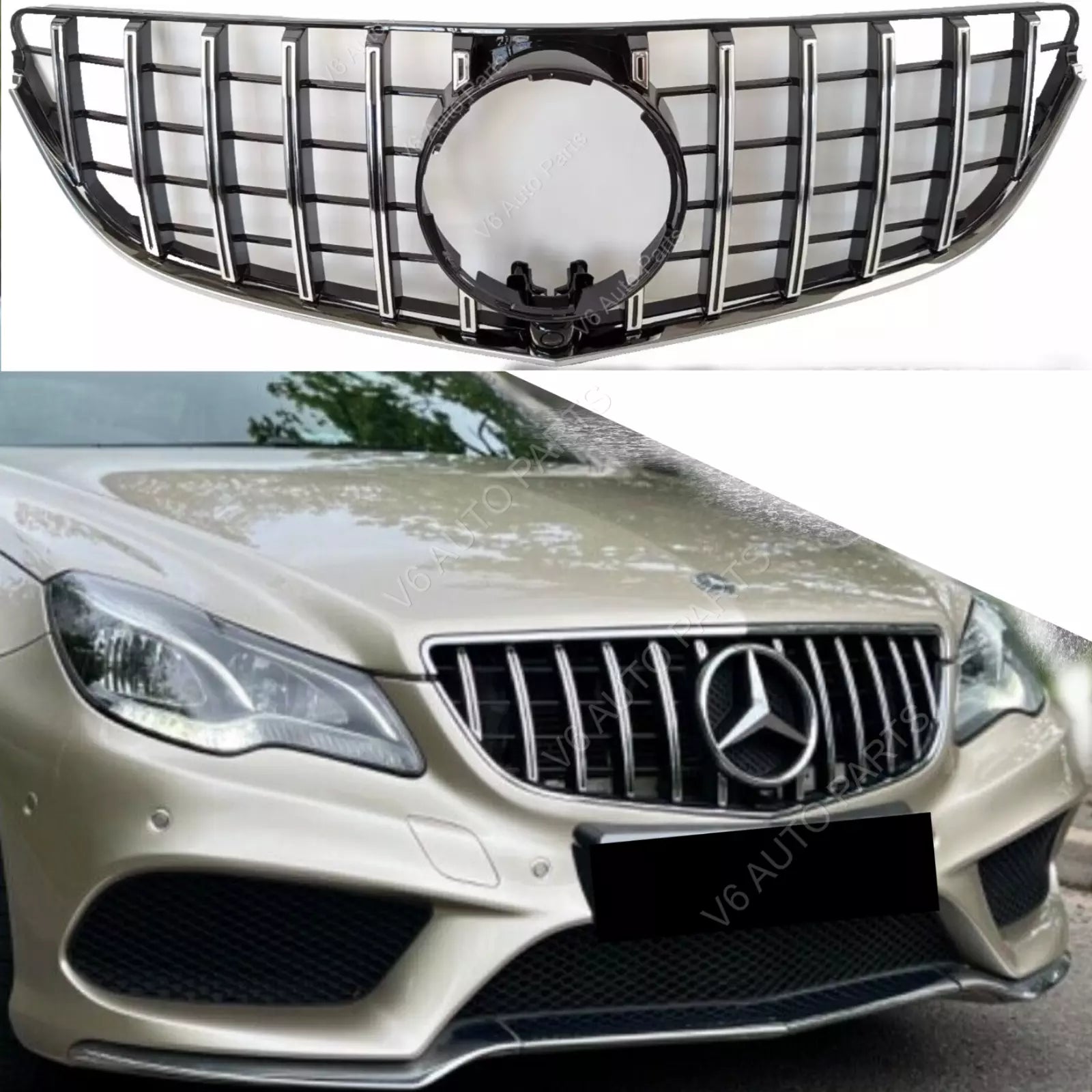 Frontstoßstangengrill für 2013–2016 Mercedes Benz C207 E200 E550 Panamericana GT