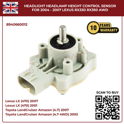 Headlamp Height Level Sensor – Front Left (Nearside) for Lexus LX470 UZJ100