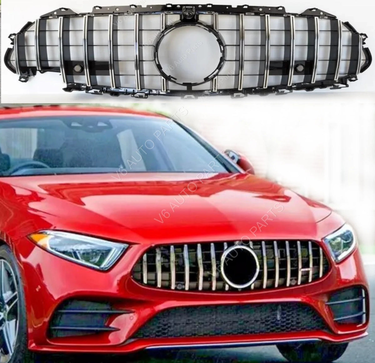 Kühlergrill vorne für 2018–2020 Mercedes-Benz CLS-Klasse C257 Panamericana AMG 