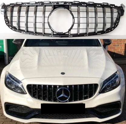 Mercedes-Benz C-Class A205 Convertible Front Grille | AMG C63S 2015–2018 Panamericana Style