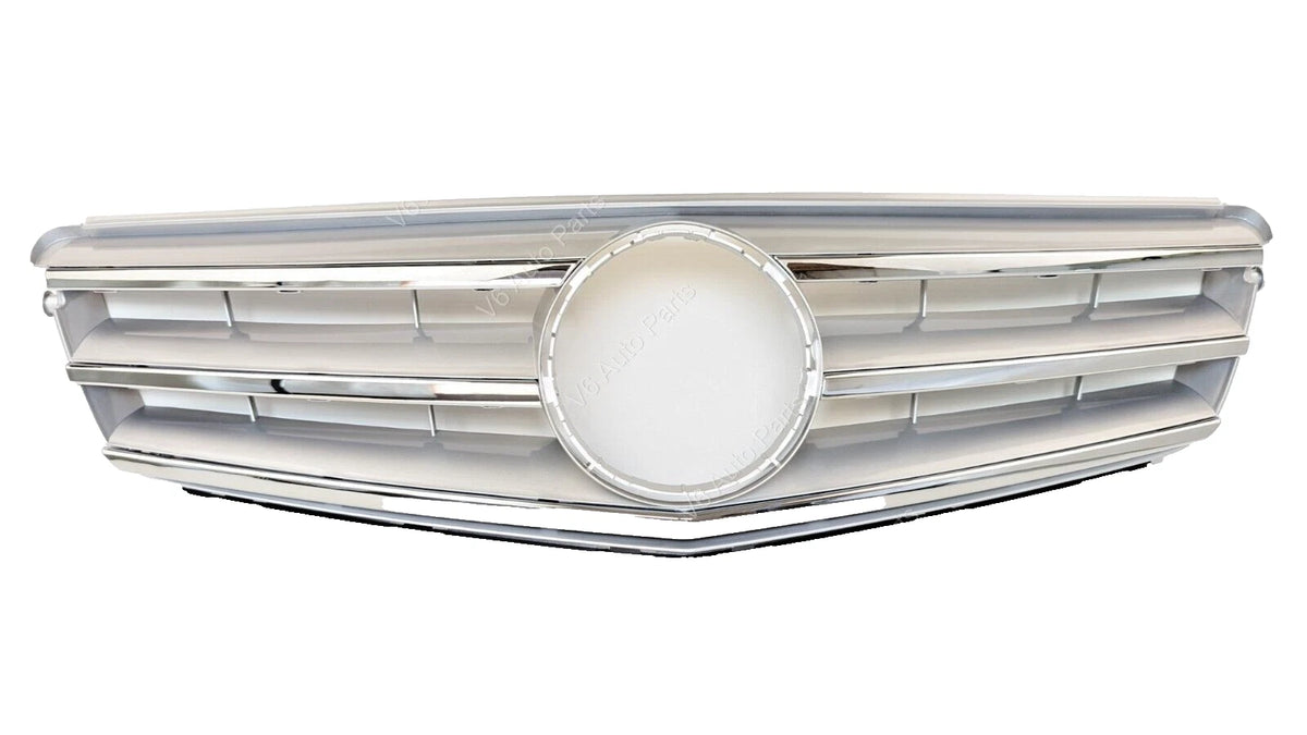 Mercedes C‑Class S204 Estate Front Bumper Chrome Grille 2007‑2014 | Fits C180, C350CDI