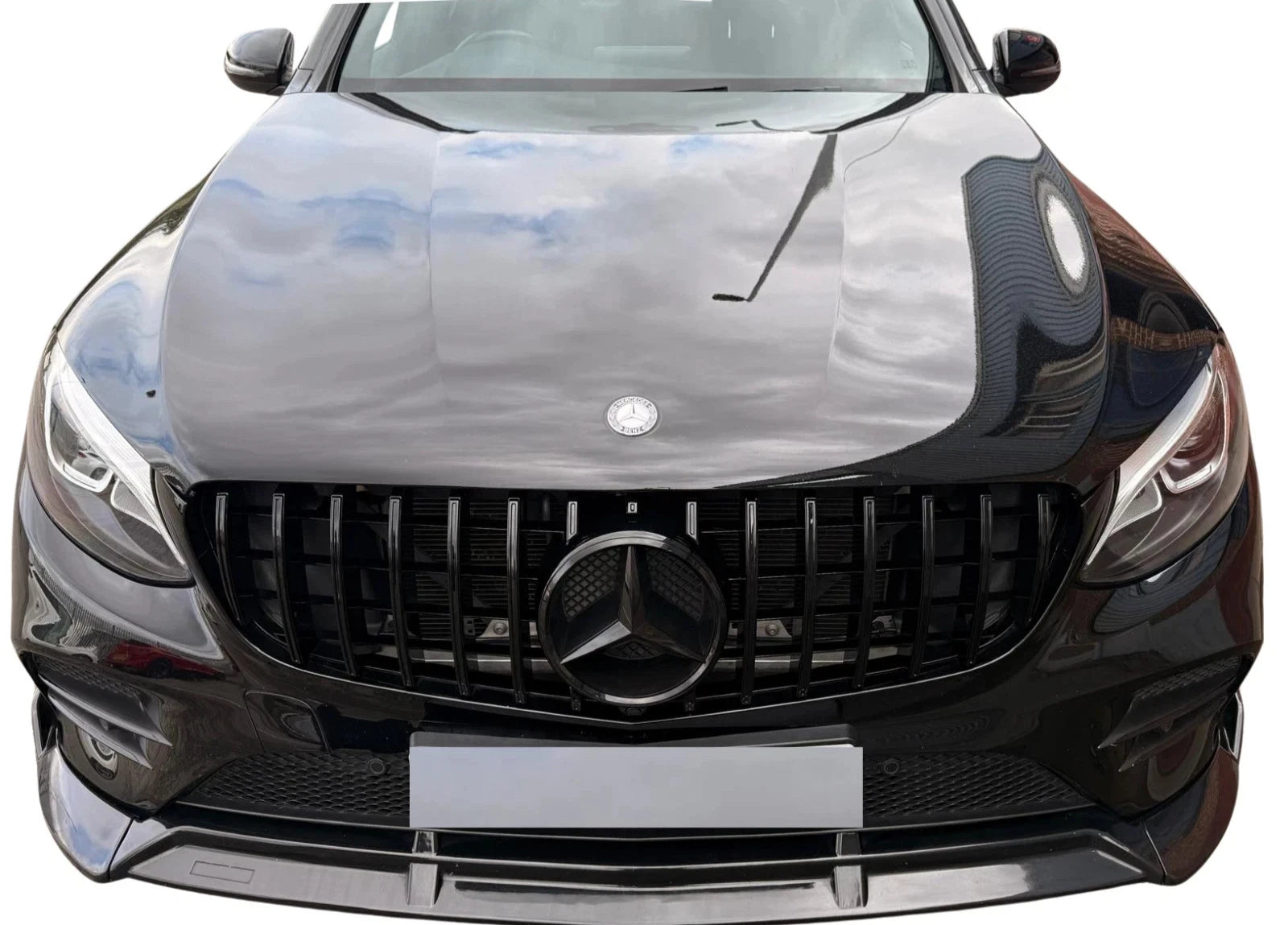 For Mercedes-Benz GLC X253 GLC220 & Sprinter Front Grille Black Emblem Badge (20cm)For