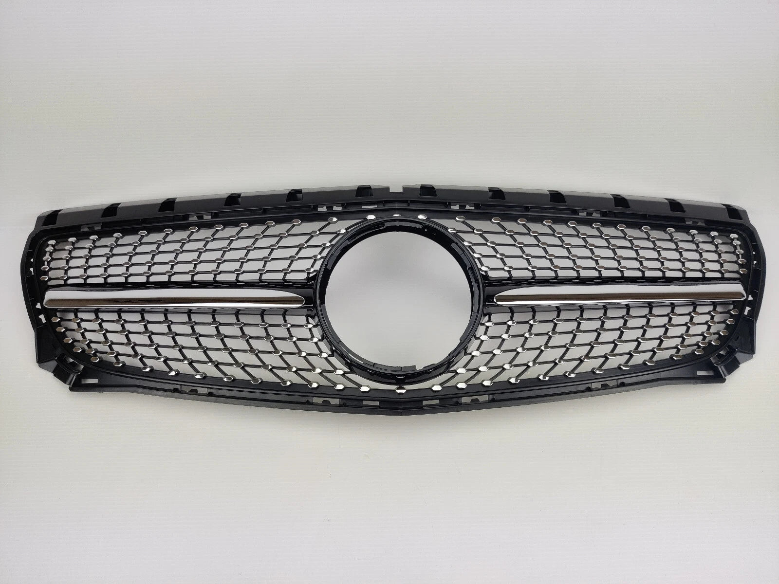 For Mercedes‑Benz B‑Class W246 B250 Front Radiator Diamond AMG‑Style Black Grille (2011–2014)