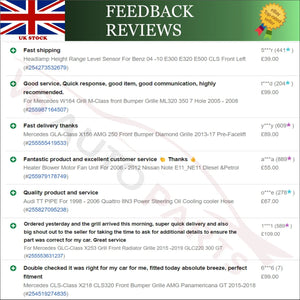 Feedback reviews for A220 radiator grill 2012-2015