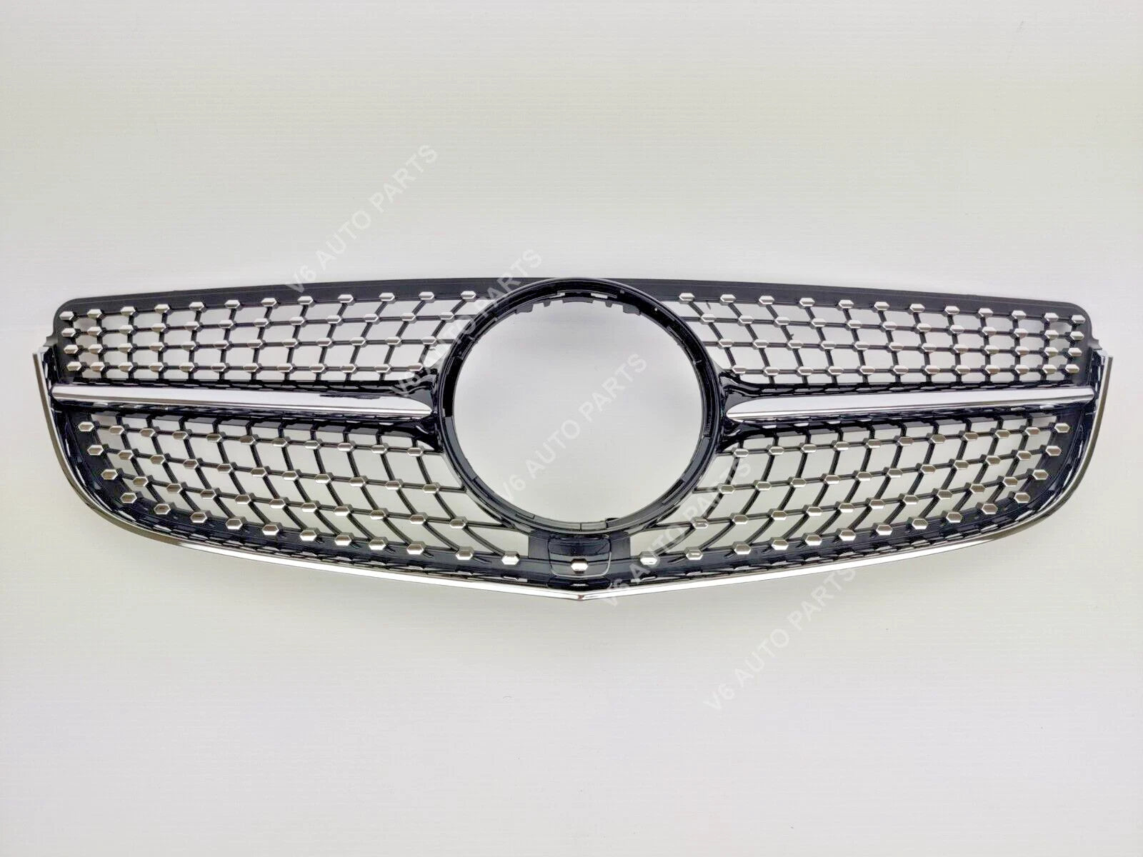 Mercedes E-Class W207 AMG Diamond Front Bumper Grille – Fits E200, E220 Coupe (2013–2016)