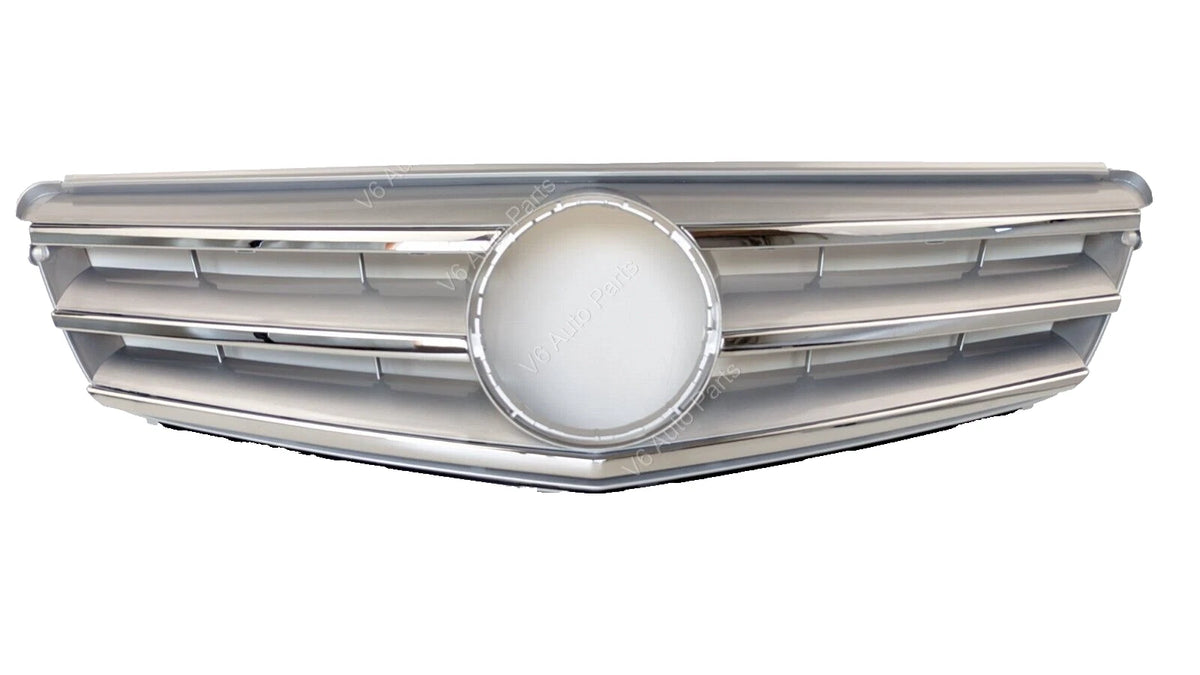 Mercedes C‑Class S204 Estate Front Bumper Chrome Grille 2007‑2014 | Fits C180, C350CDI