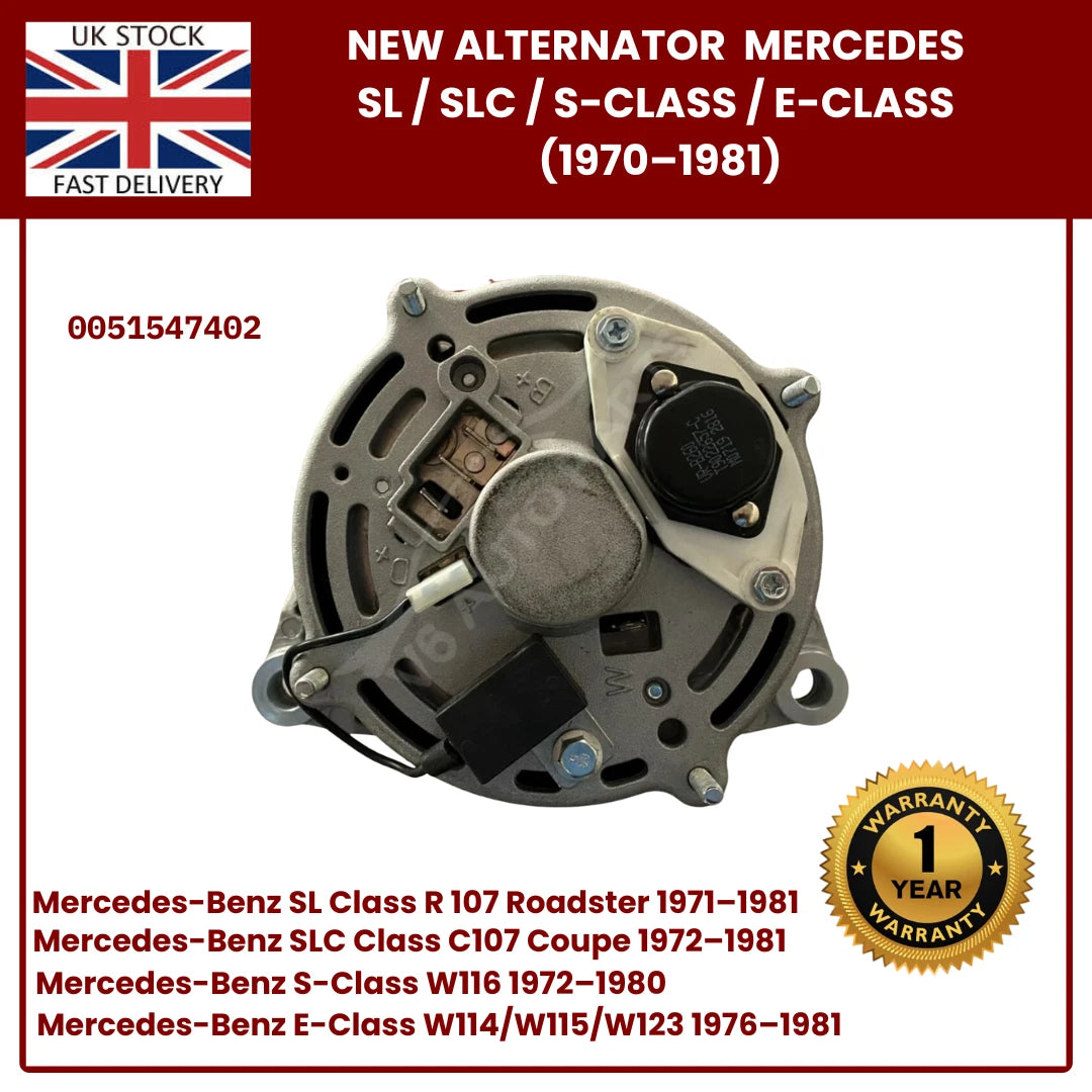 image of Mercedes-Benz SLC C107 Alternator Charging System 0051547402