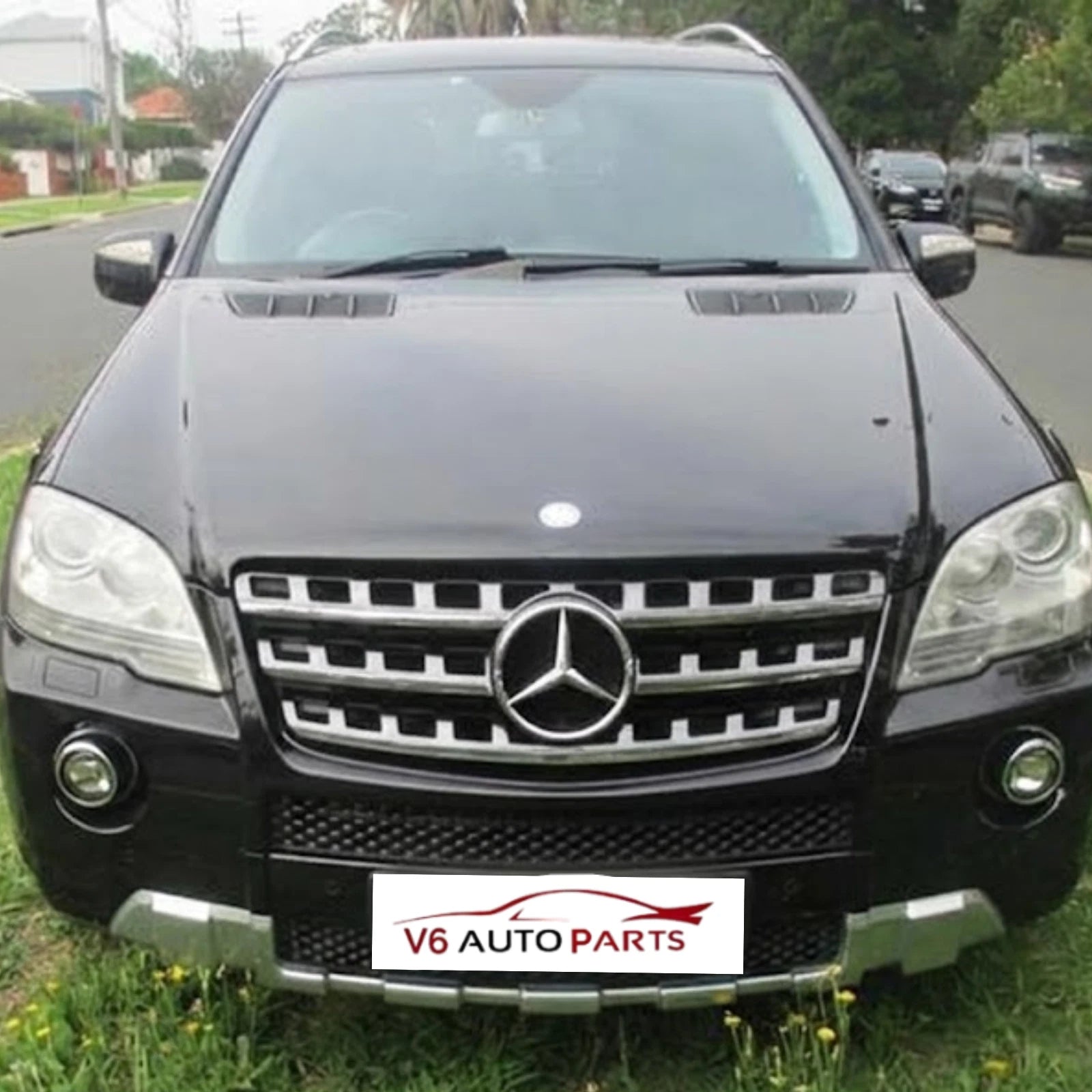 Mercedes M-Class W164 Front Grille Emblem Chrome Badge (2005–2008 ML250/280/300)