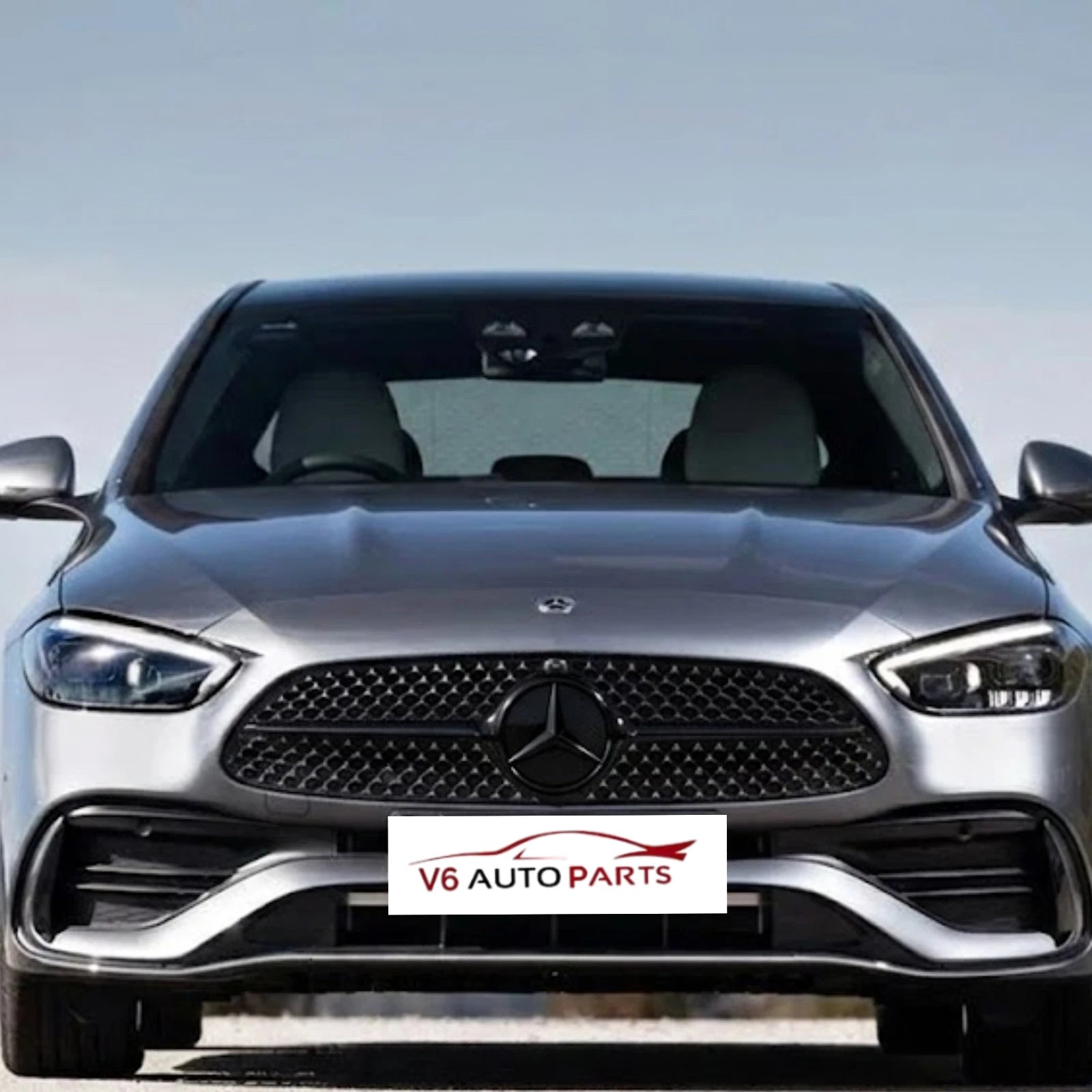Mercedes-Benz Front Grille Emblem Badge – Gloss Black (A-Class W177, C-Class W206, A238)
