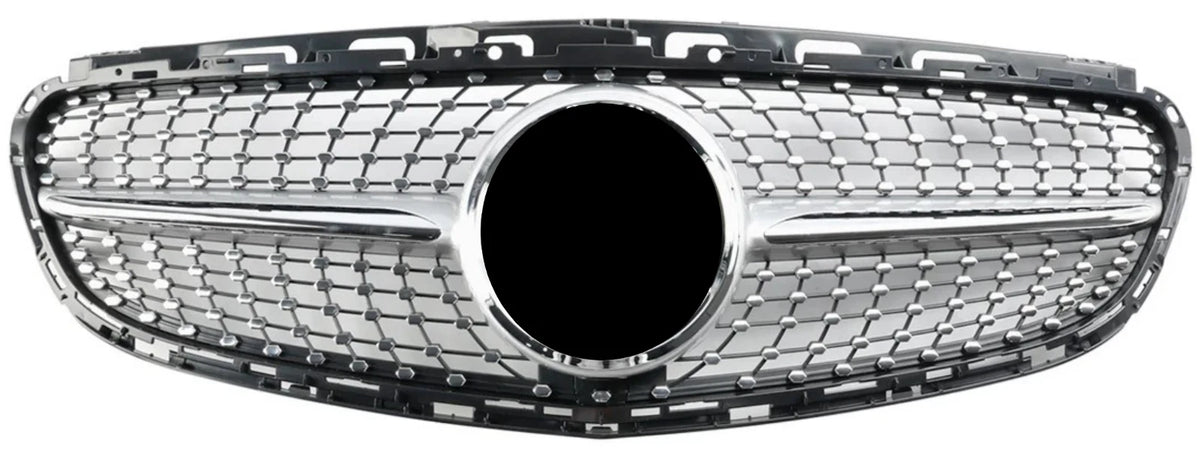For Mercedes E‑Class W212 Diamond Front Grille – AMG Facelift E250 (2013–2016)