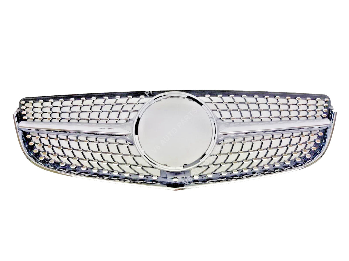 For Mercedes‑Benz E‑Class W207 (2013‑2016) Front Radiator Diamond AMG Style Grille – Fits E300, E350, E550 Coupe & Convertible