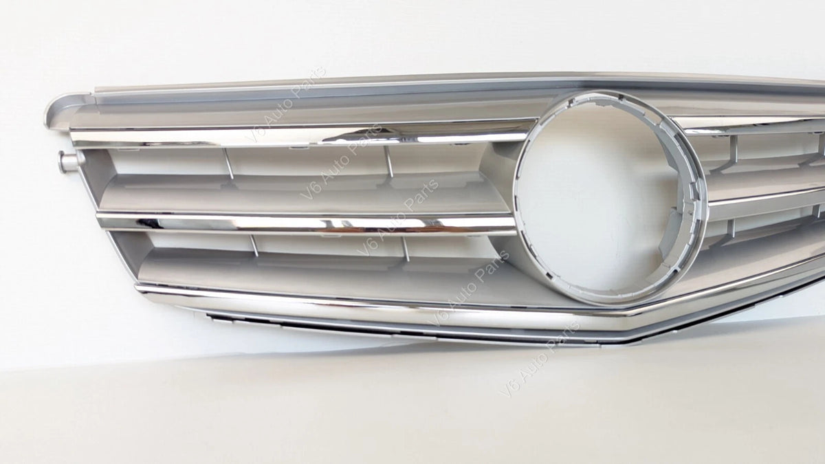 Mercedes C‑Class S204 Estate Front Bumper Chrome Grille 2007‑2014 | Fits C180, C350CDI