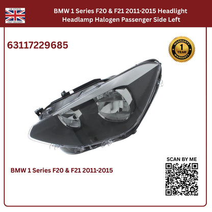 Image of BMW F20 F21 Left Front Headlight Assembly – 63117229685