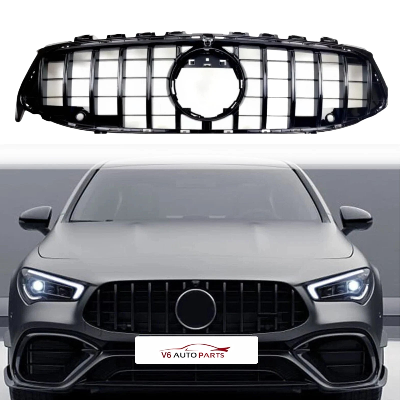 Mercedes‑Benz CLA‑Class (W118/X118) GT‑Style Front Radiator Grille – Fits CLA A35 AMG 2019–2023