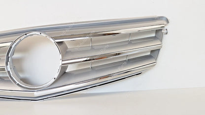 Mercedes C‑Class S204 Estate Front Bumper Chrome Grille 2007‑2014 | Fits C180, C350CDI