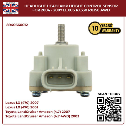 Headlamp Height Level Sensor – Front Left (Nearside) for Lexus LX470 UZJ100