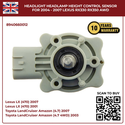 Headlamp Height Level Sensor – Front Left (Nearside) for Lexus LX470 UZJ100