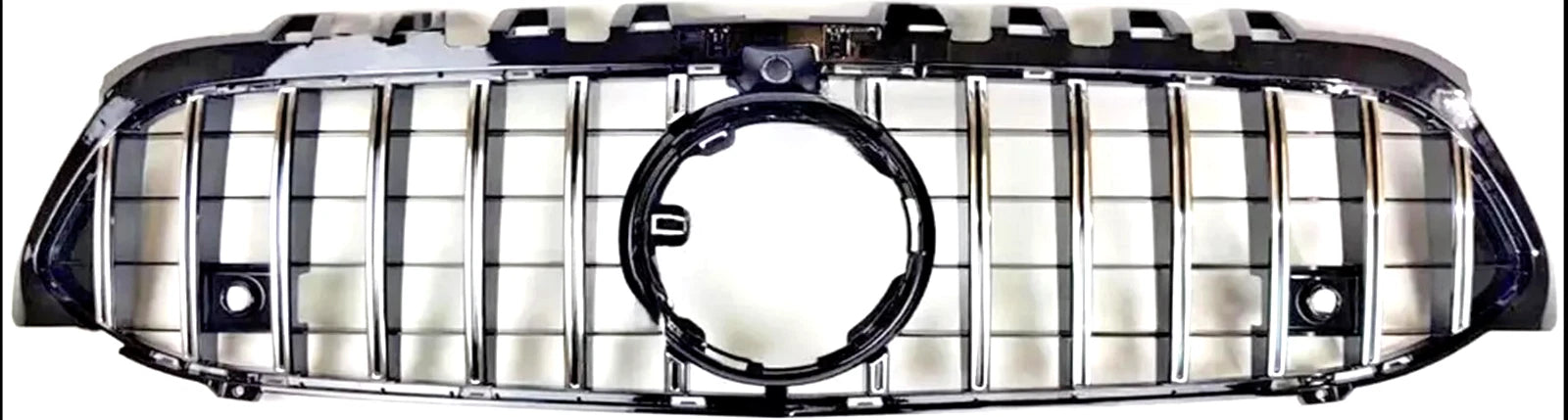 Mercedes‑Benz A‑Class W177/V177  Chrome Slats  GT Panamericana Front Radiator Grille – Fits A180, A200 (2018‑2023, Facelift, AMG Line)