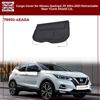 Rear Boot Parcel Shelf Load Cover For Nissan Qashqai J11 (2014–2021) – Petrol & Diesel