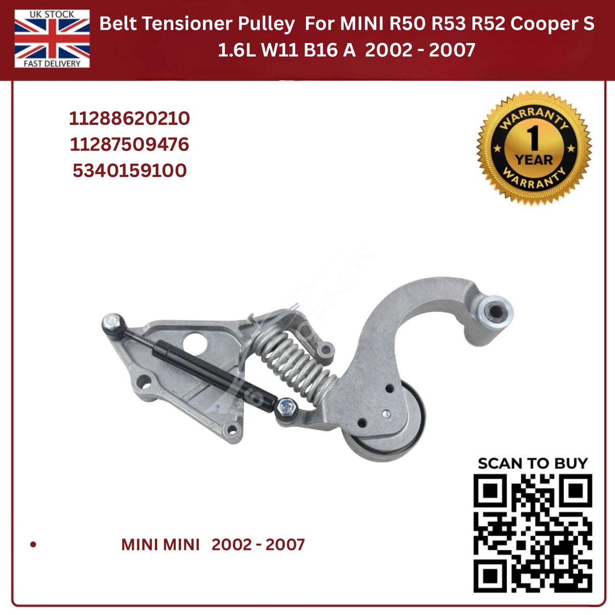 image of MINI R53 Cooper S belt tensioner 11288620210