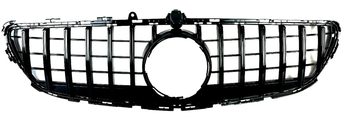 For Mercedes-Benz CLS-Class X218 W218 Front Radiator GT Panamericana Grille – Black (2014–2018, Fits CLS260 & CLS63 AMG Look)