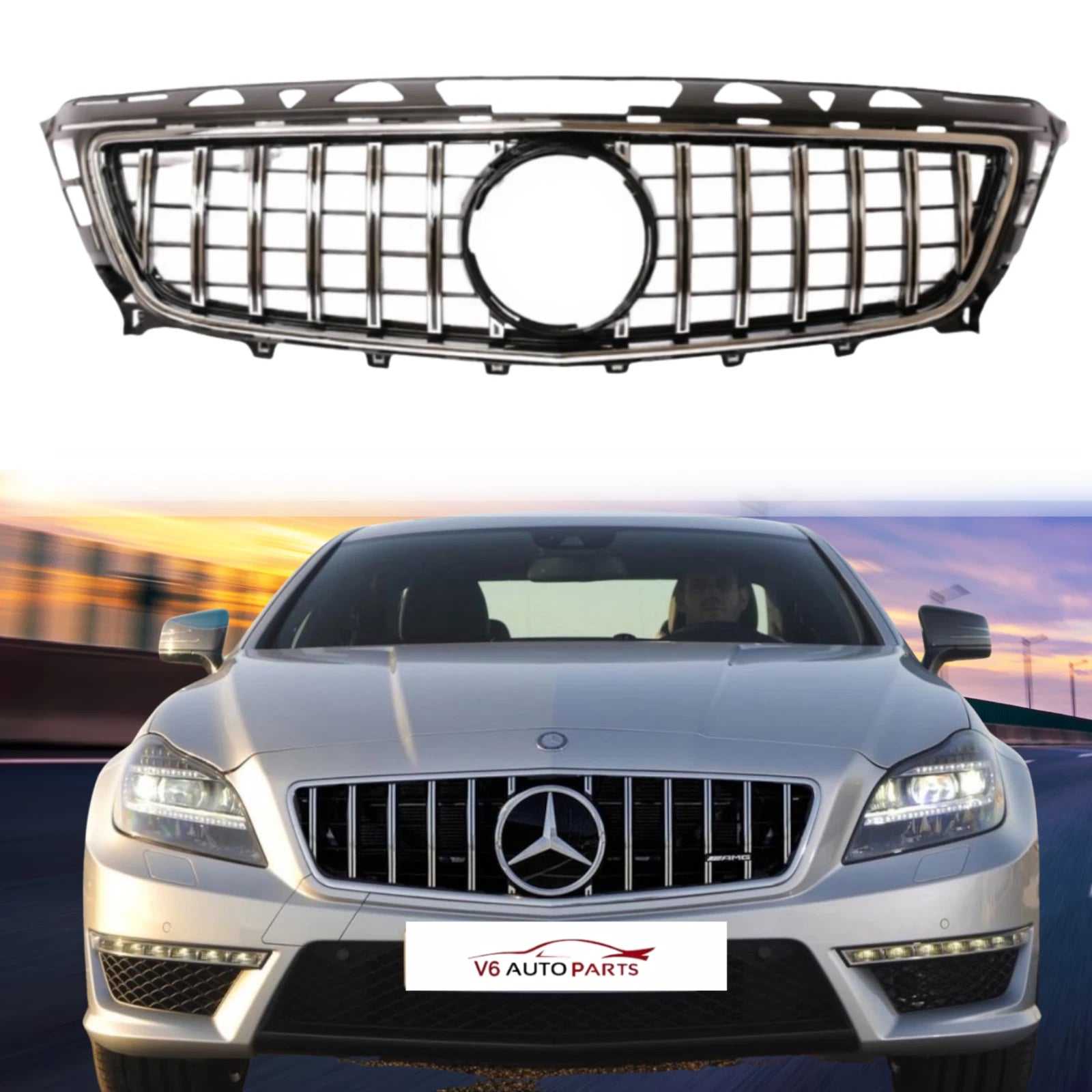 Vorderer Kühlergrill 2011–2014 Mercedes Benz CLS-Klasse C218 CLS350 Panamericana