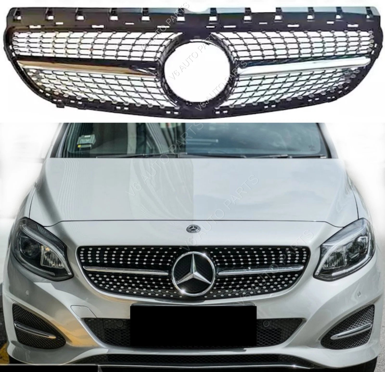 Mercedes-Benz B-Class W246 Front Bumper Sport Grille Facelift (2015–2018) – Fits B200, B160