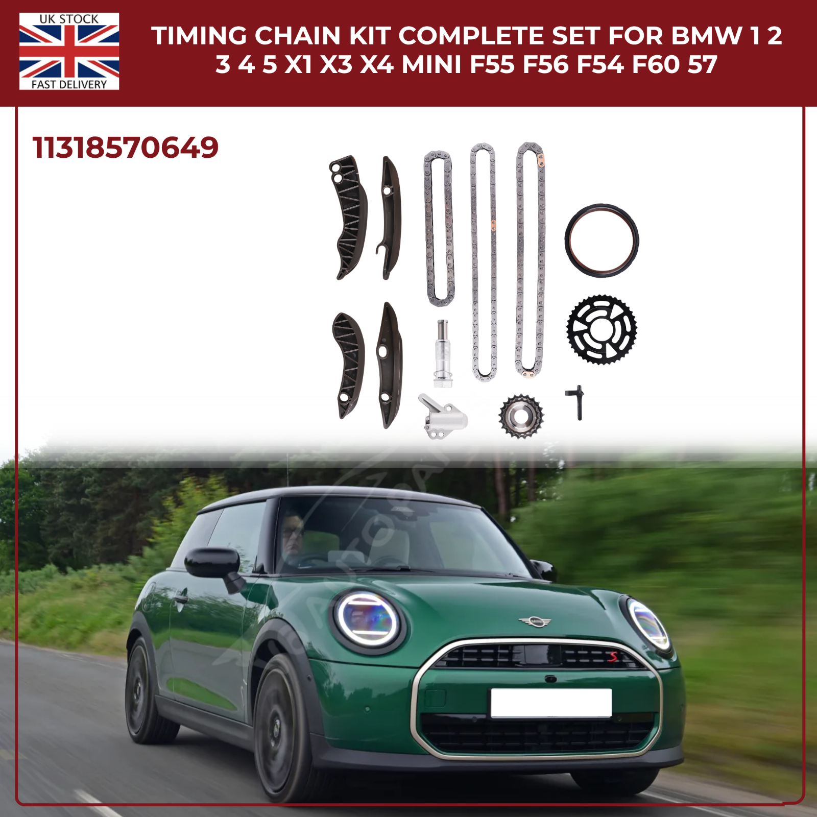 BMW F20 F21 & MINI Timing Chain Kit –  B47 B37 N47 Diesel Engines (1.5L, 2.0L, 3.0L)
