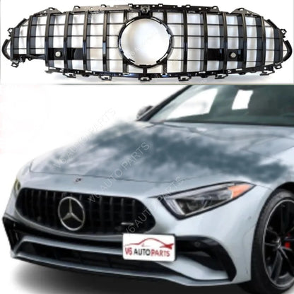For Mercedes-Benz CLS-Class C257 (2019–2023) Front Radiator GT Gloss Black Grille – Fits CLS350 & AMG Models