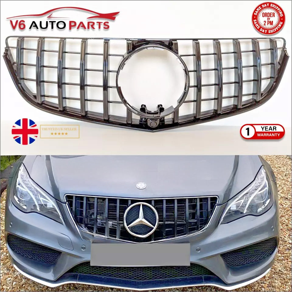 For Mercedes E-Class W207 E220 Front Bumper Grille Panamericana Facelift 2013-16