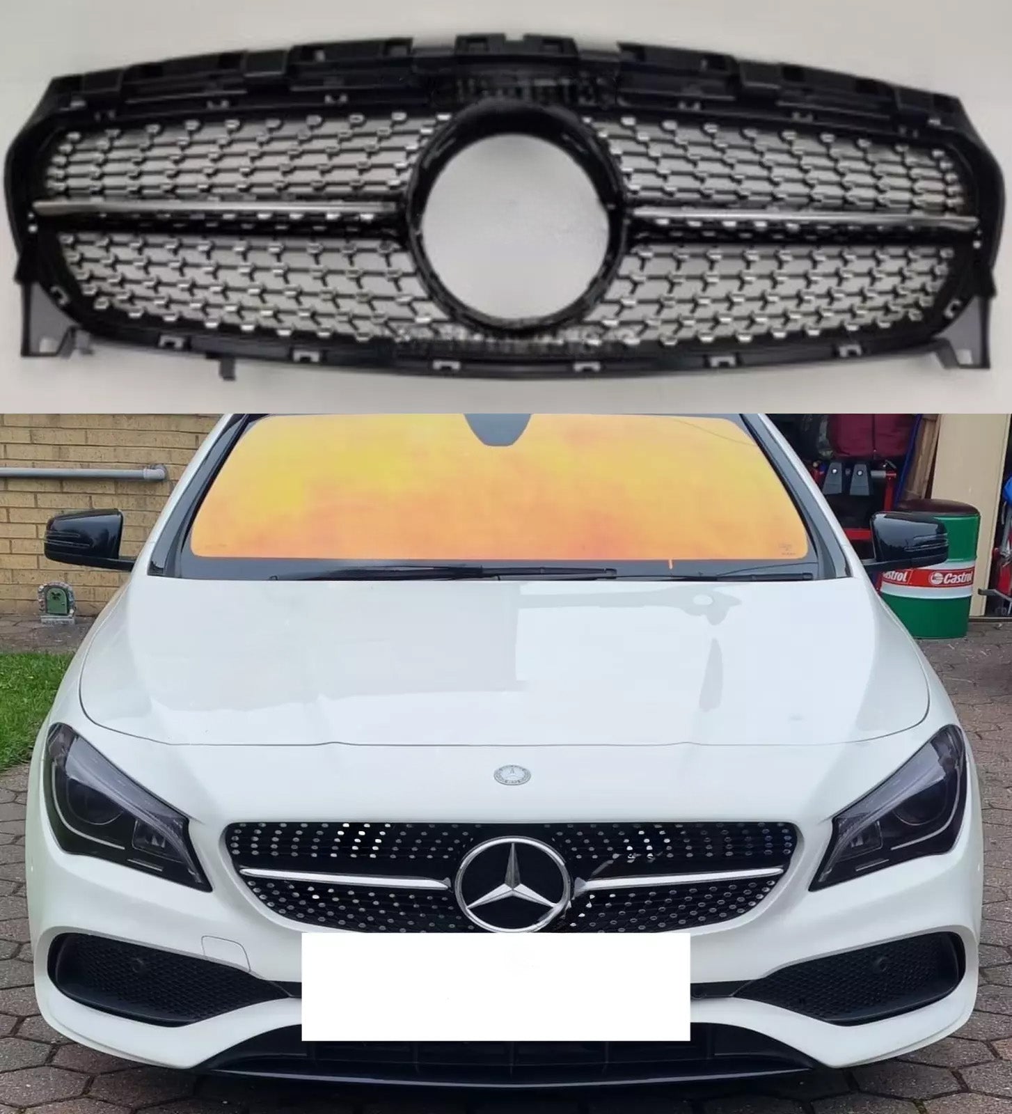 Kühlergrill vorne für Mercedes Benz CLA-Klasse 2013–2017 C117 250 200 Diamond 