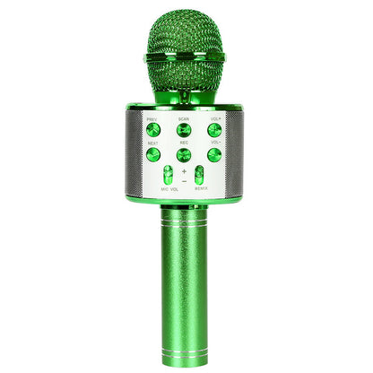 WS858 Bluetooth Microphone Speaker Microphone Integrated Home Wireless Karaoke Wheat Vibrato Sing It Practice Song Cross-border Exclusive Supply