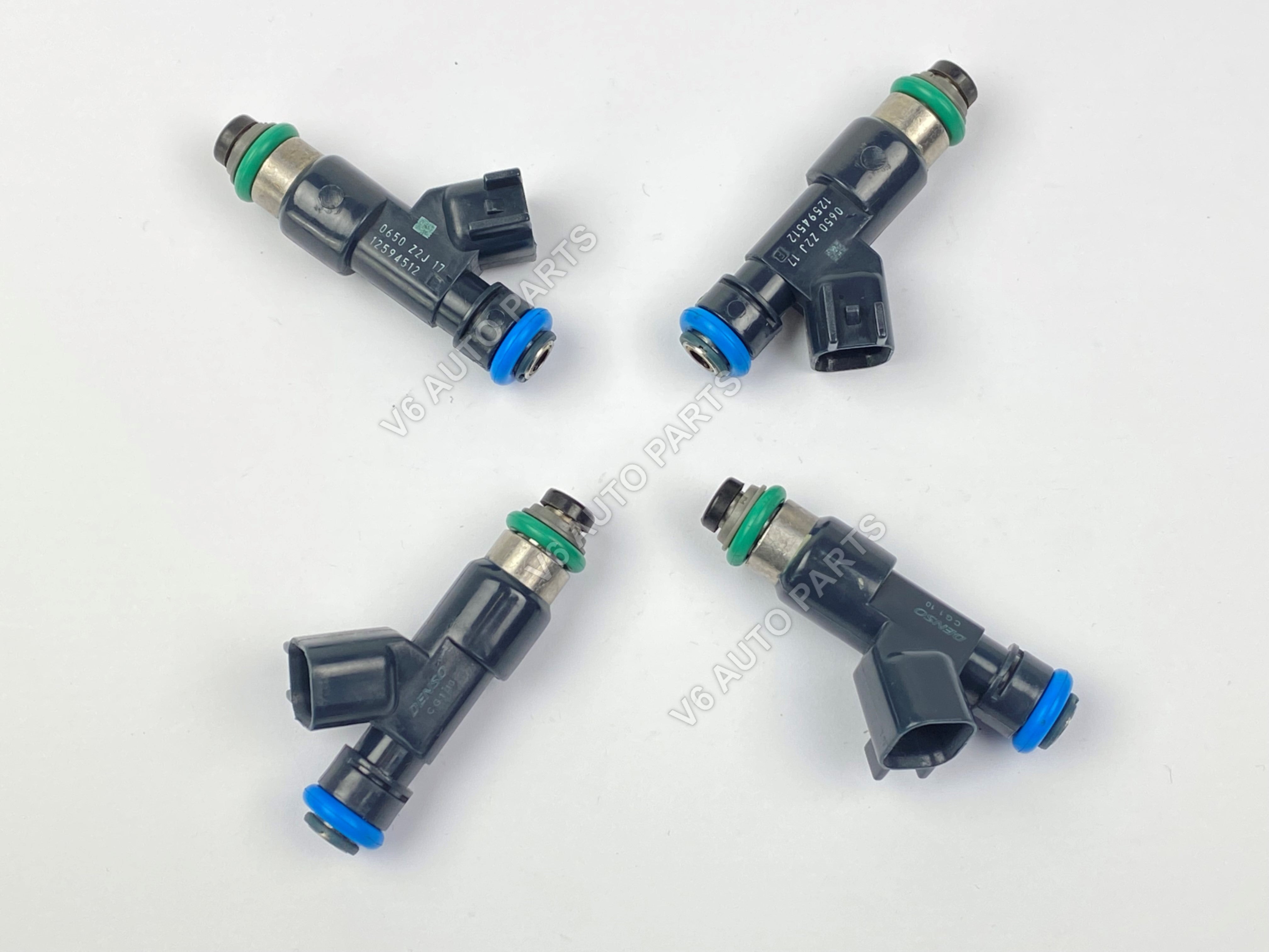 4x12594512 New Fuel Injectors For 2007 - 2009 GMC Sierra 1500 6.0L 6.2L 4.3L 5.3L V8 ##