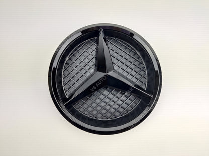 E1-B Front Grille Black Centre Emblem Badge for Mercedes Benz A B C CLA E GLA Class.